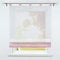 SCHOAL Raffrollo mit Schlaufen Transparente Raffgardine Schlaufenrollo Gardinen Modern Voile 1 Stück BxH 100x155cm Rosa
