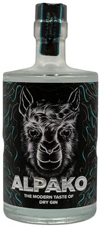 Alpako Gin | World Gin Award Gold ausgezeichnet | Traditionell destilliert in Deutschland | Drachenfrucht & Sternfruch, 43% Vol | 500ml Einzelflasche | 25 Botanicals | Handarbeit seit 1878