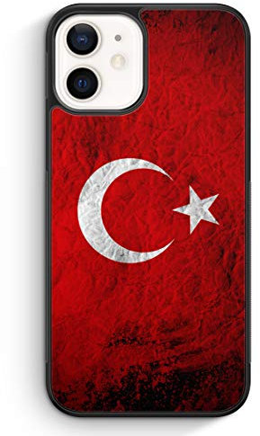MUNIQASE Türkei Splash Flagge Türkiye Turkey - Silikon Hülle für iPhone 12 - Motiv Design Türkisch - Cover Handyhülle Schutzhülle Case Schale