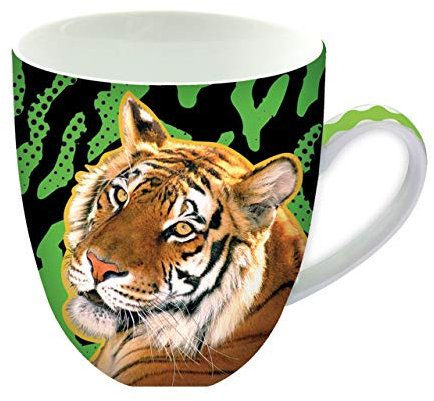 Animug - Tigre di Deluxebase. Tazza grande in Ceramica da 450 ml. La tazza tigre è un'ottima aggiunta alle tue tazze da caffè o un bel regalo da fare