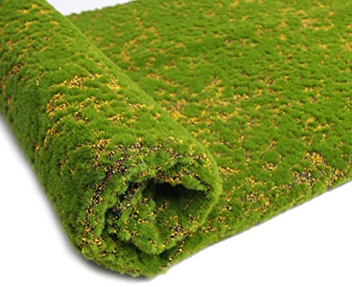 Milisten Artificial Moss Sheet Moss Mat for Diy Landscaping Fake Turf for Patio Balcony Garden and Wedding Decor 39.37 X 38.58 X 0.59 in Mini Scenery Model Base