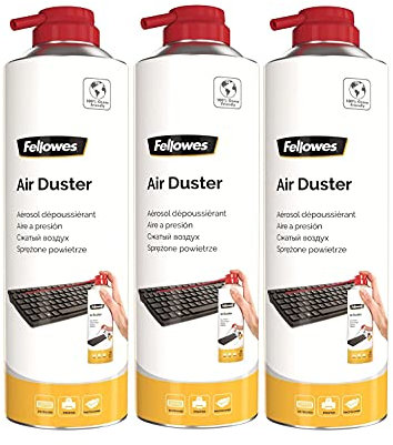 Fellowes Druckluftreiniger, HFC freies Druckgasspray in 650 ml Dose mit 400 ml Inhalt, umweltfreundlich, ideal zur Reinigung von PC, Tastatur, Drucker, Computer, 1 Stück (3)
