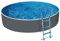 Azuro Steel-Wall Pool 3.6x0.9m Graphite/White- no Filter, with Off-axis Holes | Schwimmbecken | Aufstellbecken | Schneller Aufbau | Langlebig | Swimmingpool | Robust