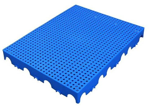 Paleta De Envío Anidable De Plástico, Tablero A Prueba De Humedad Placa De Rejilla Supermercado, Cámaras Frigoríficas, Tabla De Piso (Color : Azul, Tamaño : 100x60x3cm)