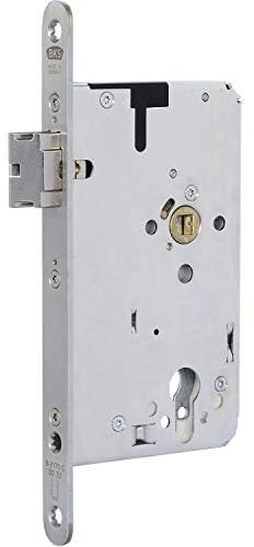 BKS B-21700-04-L-8 Fluchttürschloss PZW Türschloss für Fluchttüren DM 65 Links, elektronisch kuppelbar B2170, Silber