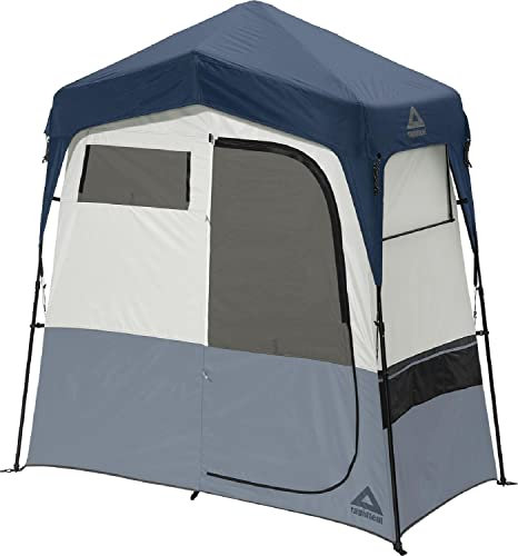 Caddis Rapid 2-Room Privacy Shelter, Camping Shower Tent, Privacy Tents for Camping, Pop Up Tent for Showering, Changing or Lavatories, Portable Shower, Camping Toilet & Dressing Room