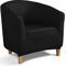 YOPOIY Polyester Waschbar Loungesessel Cocktailsessel Abnehmbar Wannenstuhlbezug Hohe Dehnung Club Chair Schonbezug für Wohnzimmer Bartheke Hotel -Schwarz
