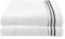 Schiesser Frottier Duschtuch Skyline Color im 2er Set | 100% Baumwolle aus nachhaltiger Produktion | saugstark, weich, farbecht | 70x140cm | Weiß