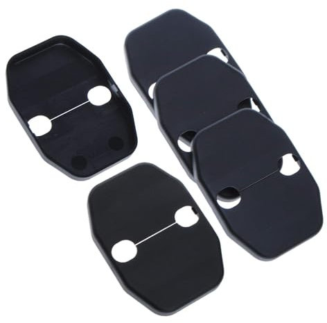 MACHSWON 5PACK Black Door Lock Covers Protection Trim for Dodge Chrysler,for Jeep Grand Cherokee, for Jeep Wrangler JK JKU 2007-2018,
