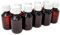 Aromhuset 10 x Braune 100 ml Laborflaschen aus PET mit weißem Schraubverschluss | Liquid Flasche | pet-flasche| Kunststoffflasche braun, für Kosmetik, Lebensmittel und Flüssigkeiten, 10er Pack