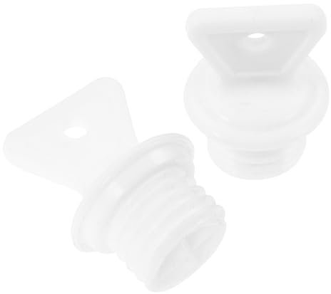 PRETYZOOM 2st Wärmflaschen Kleiner Stecker Kleiner Heißbeutelverschluss Wärmflasche Verschluss Ersatz Stecker Für Wärmflasche Heißwasserbeutelkappe Weiß Thermosflasche Gummi Vakuumkork