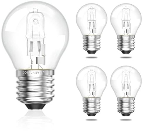 Bonlux Leuchtmittel E27 Dimmbar Warmweiß 2700K, Vintage Glühbirne E27 G45 42W Birne, AC 230V, 613LM (6er Pack)