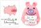 lasuroa Lustiges Positives Schwein, 7cm Pocket Hug Gestricktes Schweinchen Spielzeug Mini Häkelschweinchen Puppe Niedliche Positive Kartoffel mit Ermutigender Karte Geschenke für Glücksbringer