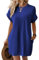 Earnmore Abito T-Shirt a Maniche Corte, Abiti Estivi da Donna a Maniche Corte con Tasche Abito T-Shirt Semplice e Solido con Tasche