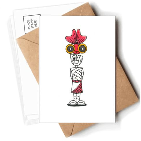 Ägypten Fischhut Postkarten Umschläge Blanko Notizkarten Versand