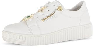 Gabor Damen Low-Top Sneaker, Frauen Halbschuhe,Best Fitting,straßenschuhe,Strassenschuhe,Sportschuhe,Freizeitschuhe,Latte (Gold),39 EU / 6 UK