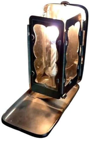 Faltbare Kerzenlaterne Im Taschenformat, Mittelalterliche Vintage Faltung Tasche Kerze Laterne, Tragbare Outdoor Kleine Tasche Kerze Laterne, Minis Dekorative Faltung Kerzenhalter Für Camping