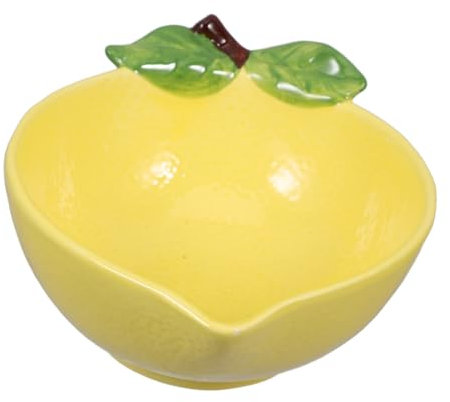 Ciieeo Corbeille À Fruits – Récipient À Salade Décoratif en Forme De Citron – Bol De Service pour La Maison