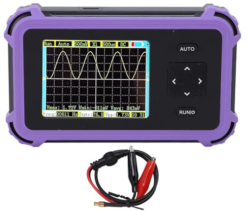 Mini -Oszilloskop Tragbarer Oszilloskop -Handheld -Oszilloskop 8.33 Ms/s Probenahmebereich 1 MHz Bandbreite mit 1200 -mAh -Akku für die Automobildiagnostik