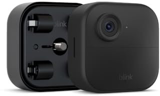 New Blink camera (Outdoor 4) + Battery Extension Pack | Wireless HD smart security camera, four-year battery life, enhanced motion detection, works with Alexa | Add-on camera only | IP65