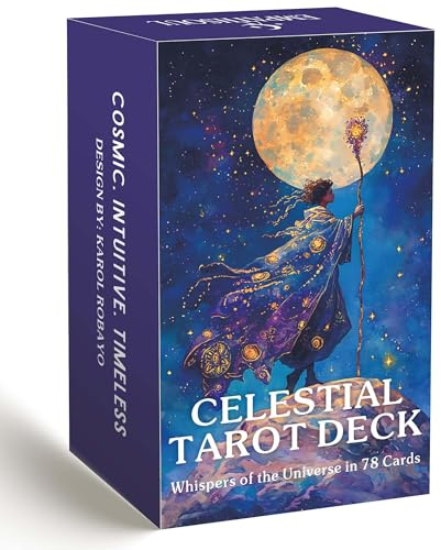 Baraja de tarot celestial, cartas de tarot con guía, cartas de tarot para principiantes, baraja de adivinación sombra y luz para el autodescubrimiento