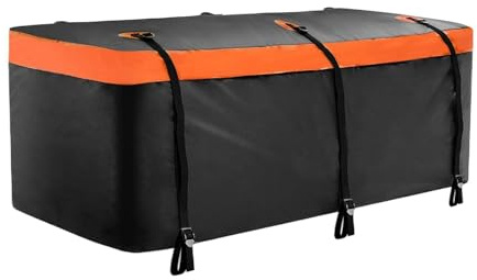 Yaztauho Anhängerkupplungs-Gepäckbox,550 L Wasserdichter Faltbarer strapazierfähiger Container,Anhängerkupplungs-Transportsack | Für Fahrzeuge Anhänger Körbe LKW Pkw Automobil Gepäck Straße Outdoor