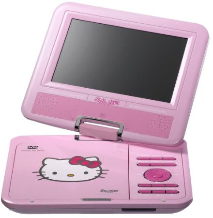 Ingo - HED001U - Jeu Électronique - DVD Portable - Hello Kitty - Rose