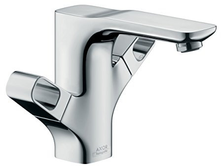AXOR Wasserhahn Urquiola (Armatur mit Auslauf Höhe 120 mm und Zugstangen-Ablaufgarnitur) Chrom