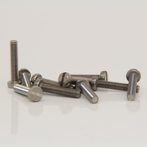 10 Stück Zylinderkopfschrauben M4x18 mit Schlitz DIN 84 VA Edelstahl V2A