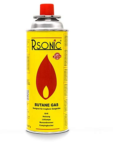Rsonic Butan Gaskartusche Ventilkartusche für Heizung, Kocher 227g MSF-1A