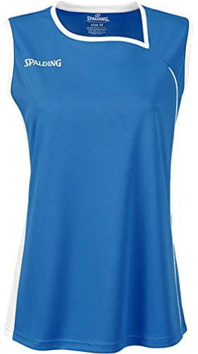 Spalding Damen Bekleidung Teamsport 4her II Tank Top, Blau (Blue - Cyan/blanc), L