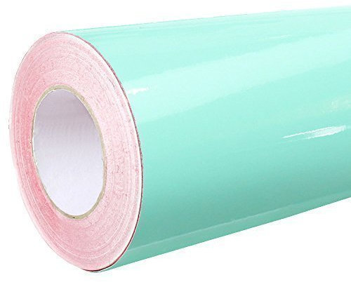 4,75€/m² Rapid Teck Glanz Folie - 055 Mint - Klebefolie - 5m x 63cm - Plotterfolie- Folie Selbstklebend - Auch als Moebelfolie - Klebefolie