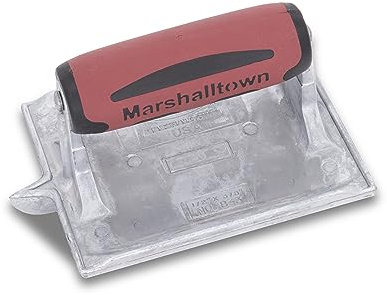 Cortador de zinc Marshalltown, R 6 mm, W 10 mm, D 13 mm con mango DuraSoft, de zinc, herramientas para suelo y hormigón, tamaño: 152x111 mm