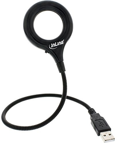 InLine 67541D USB-LED-Leuchte 18 EIN/aus-Schalter Lupe