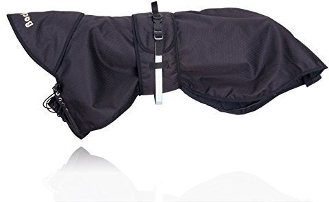 Brustgeschirr Hunderegenmantel ungefüttert von Back on Track schwarz 91 cm