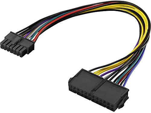 Renkforce Strom Anschlusskabel [1x ATX-Strom-Stecker 14pol. - 1x ATX-Strom-Buchse 24pol.] 25.00cm B