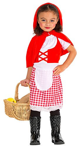 tectake dressforfun Süßes Kinder Rotkäppchen Mädchen Kostüm Kleid mit abnehmbarem Kapuzen-Cape (5-7 Jahre | Nr. 300013)