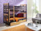 naka24 Massivholz Kiefer 190x80 Graphit/buche Etagenbett 2Liegeflächen inkl.2Matratzen Hochbett AUGUSTYN NEU