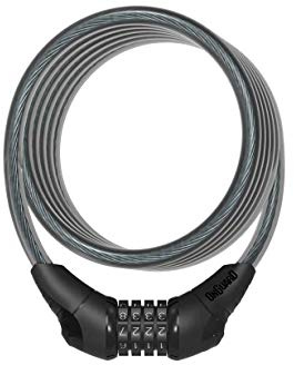 Onguard Neon Series 8159 Re-settable Combo Coil Cable Lock, 180cmx12mm, Black, TU