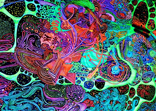 Poster Trippy psychedelische abstrakte 02 Wand-Kunst