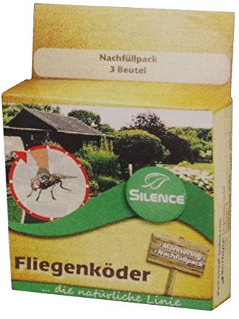 Schopf Silence Fliegenfalle NF - Fliegenköder-Nachfüllpack - 3er Pack