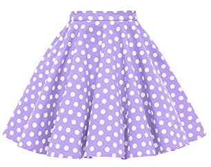 BlackButterfly Bambini Vintage Rockabilly Anni 1950 Gonna di Ragazze (A Pois - Viola, 11-12 Anni)