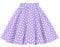 BlackButterfly Bambini Vintage Rockabilly Anni 1950 Gonna di Ragazze (A Pois - Viola, 11-12 Anni)