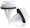 Bostar Lot de 50 clips pour panneau de porte scellé avec anneau pour voiture BM-W E36 E38 E39 E46 X5 M3 M5 Z3