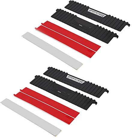 ASHATA Kühlkörper, Desktop-Speicher kühler, 2 stücke Aluminium kühlkörper Desktop schmalen Streifen speicherbank, für ddr/ddr2/ddr3/ddr4