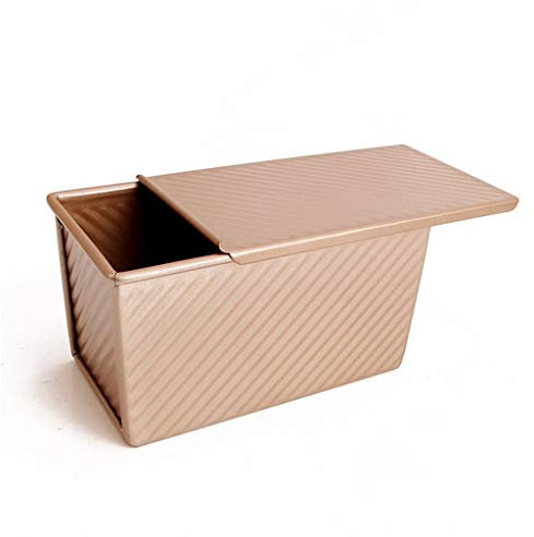 ZHANGXIAO Loaf Tin, With Slider 450g Toast Box Bread Make Cake Baking Heavy Carbon Steel
