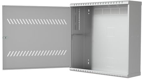 Stalflex Armadio di rete TVCC DVR 19 Pollici 3/4U 180mm - Realizzato in Acciaio - Armadio rack per TVCC e DVR - Computer & Server Racks