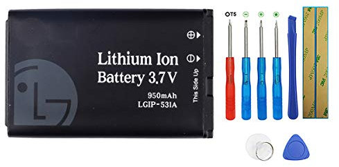 Swark LGIP-531A SBPL0090501 Akku Kompatibel mit Envoy 2 UN160, Envoy 3 UN170, Saber UN200 T-Mobile B450, Cricket B460, AT&T B470, KU250 with Tools
