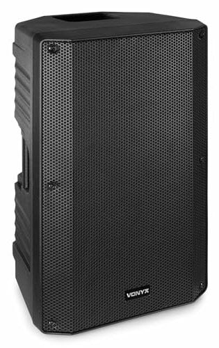Vonyx VSA12P - Passiver Lautsprecher 800 Watt mit 12-Tieftöner, ABS Kunststoffgehäuse mit Rollen und Griffen für den mobilen oder temporären Einsatz, PA Speaker Passiv Lautsprecher Box