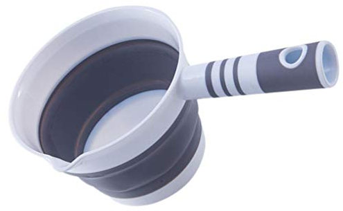 DOITOOL Foldable Water Ladle: Collapsible Water Scoop Dipper, Folding Bath Spoon Ladle, Space Saving for Kitchen Bathroom